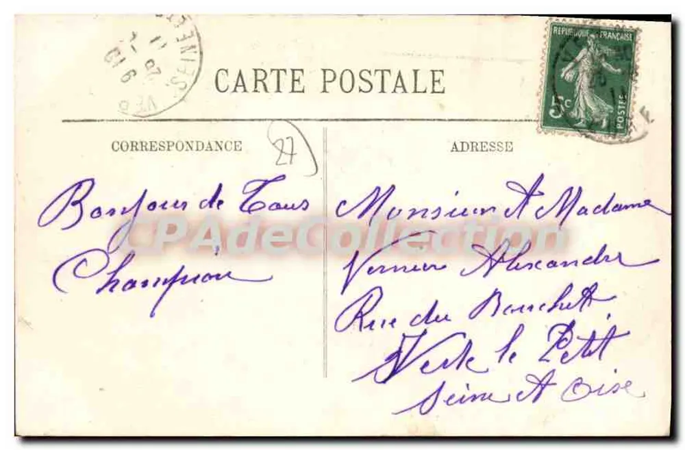 Vernon — O Hôtel-Dieu — LL. — n°28 - Verso