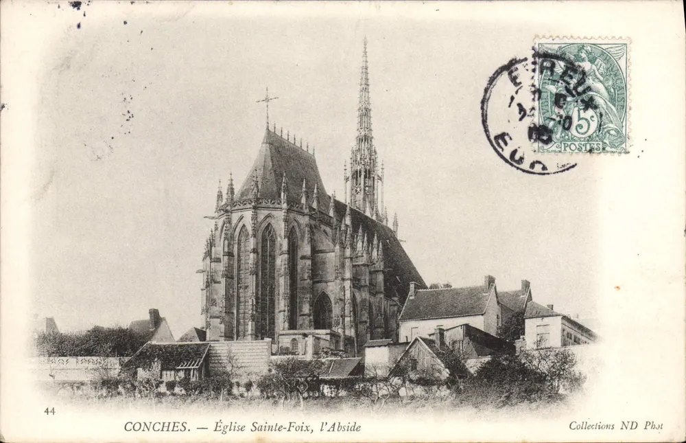 Conches — Igreja de Santa Foix, a Abside — Collections ND Phot - Frente