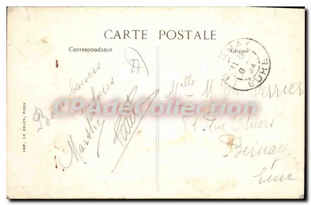 Acquigny — Vicinanze di Louviers (Eure) — Vista Generale — Editore P. Bozonnet - Verso