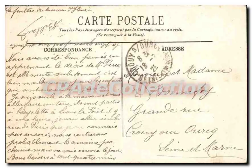Gisors — O Hotel de Ville — LL. n°25 - Verso