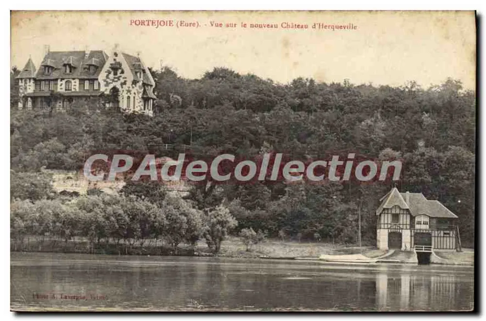 Portejoie (Eure) — Aussicht auf das neue Schloss Herqueville — Foto A. Laverge (Vernou) - Vorderseite