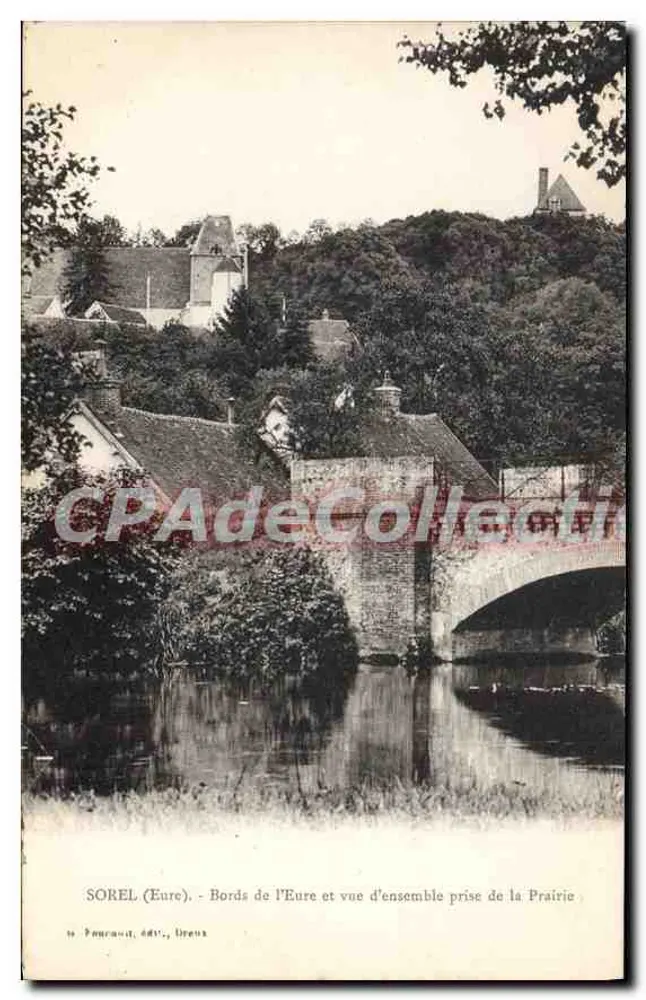 Sorel (Eure) - Ufer der Eure und Überblick vom Prairie - POURAULT, DREUX - Vorderseite