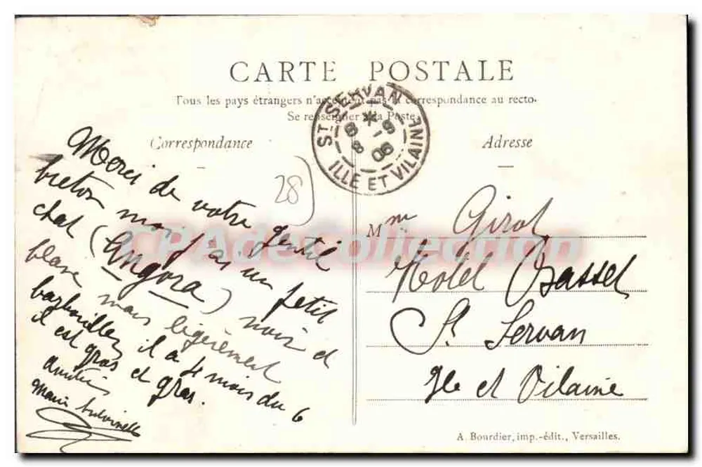 Chartres (E.-et-L.) — O Ponte do Massacre — A. Bourdier, imp.-edit., Versailles - Verso