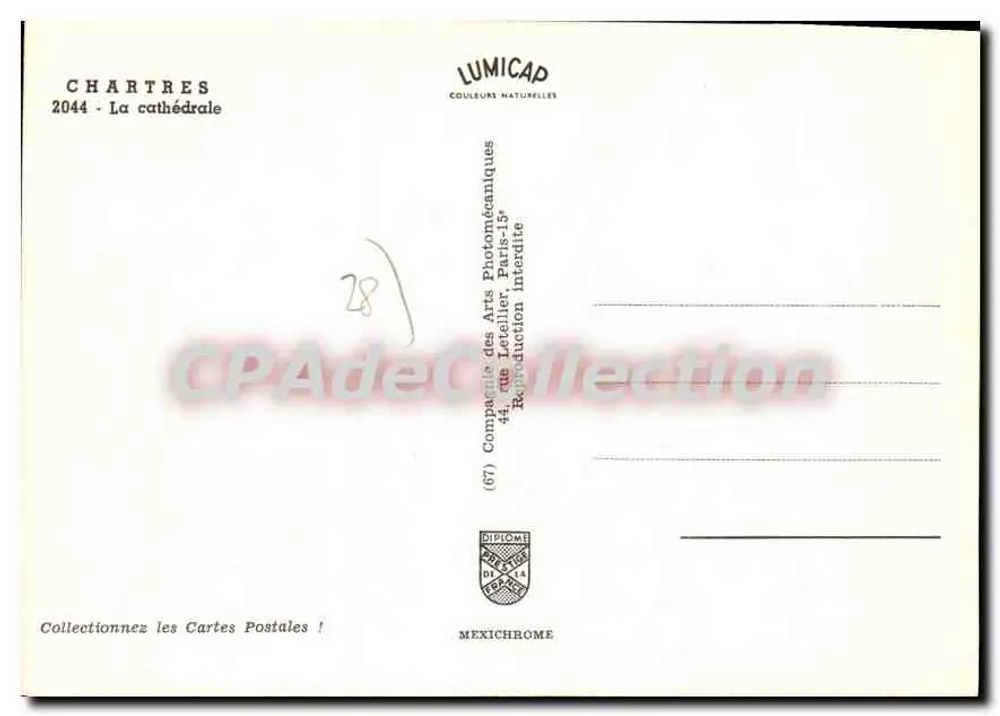 Chartres — A catedral — Lumicap - Verso