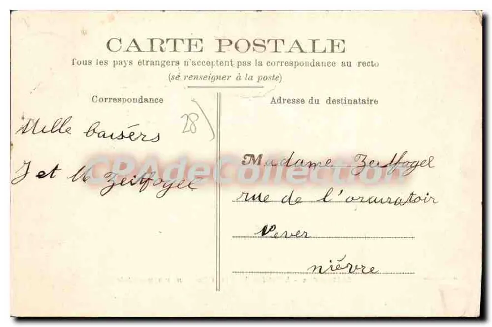Châteaudun - Das Rathaus und die monumentale Fontäne — Imp. Laussedat, Châteaudun - Rückseite