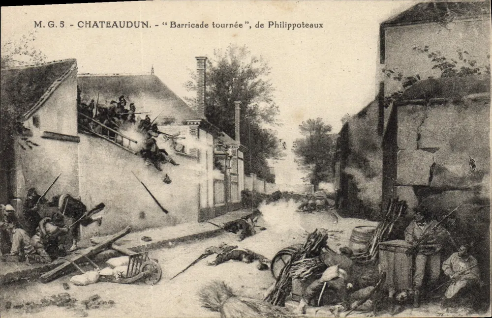 Châteaudun — "Barricade tournée", de Philippoteaux - Frente