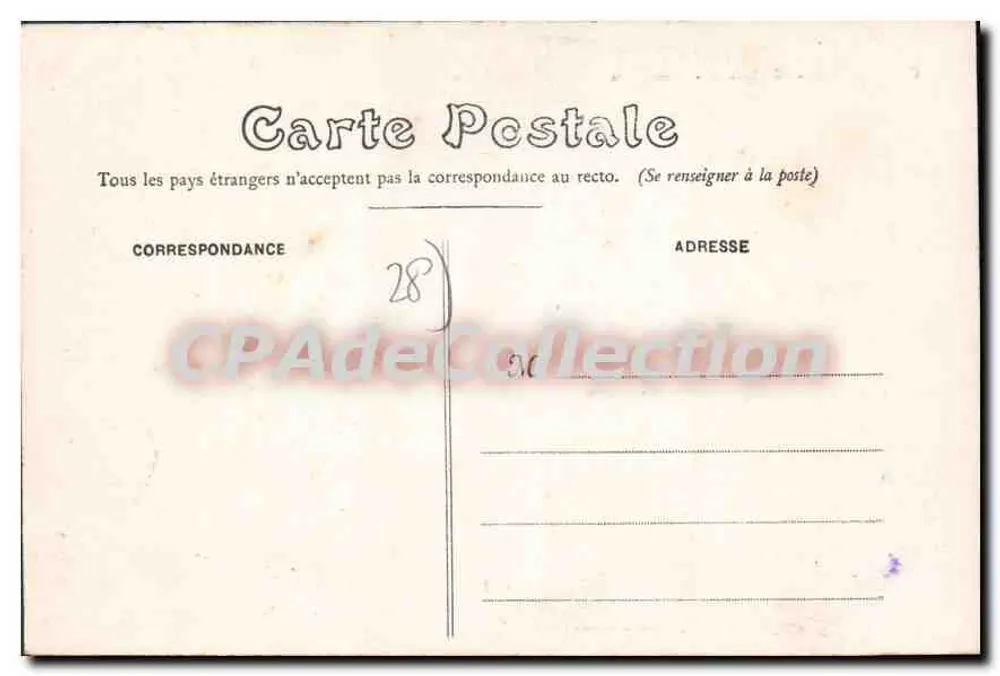Châteaudun - O Castelo - Contreforts — Imp. Laussedat, Châteaudun - Verso