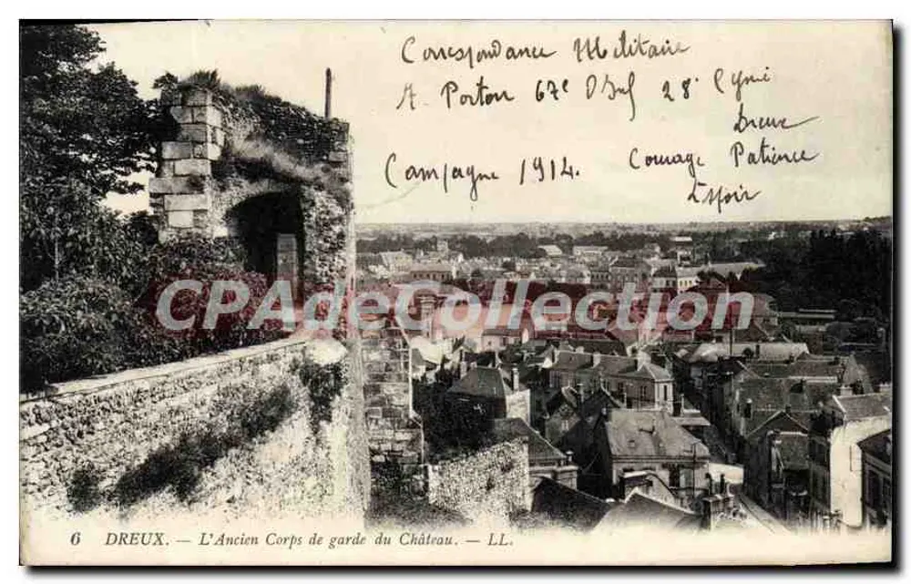 Dreux — A Antiga Casa de Guarda do Castelo — LL. n°6 - Frente