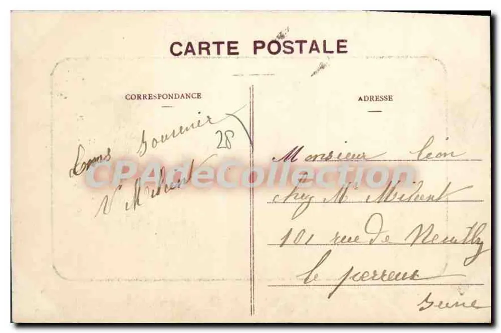 Dreux - Ancien Hôtel de Ville — E.P. n°3585 - Verso
