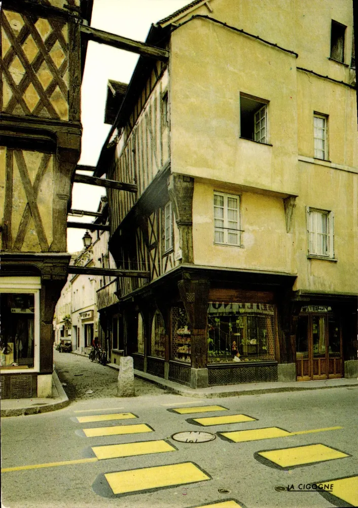 Dreux — Velhas Casas, Grande Rue — Edições 'LA CIGOGNE' - Frente