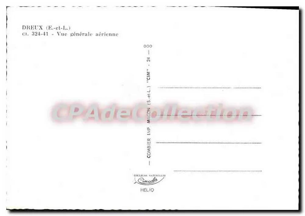 Dreux (E-et-L) — Vista geral aérea — CIM - Verso