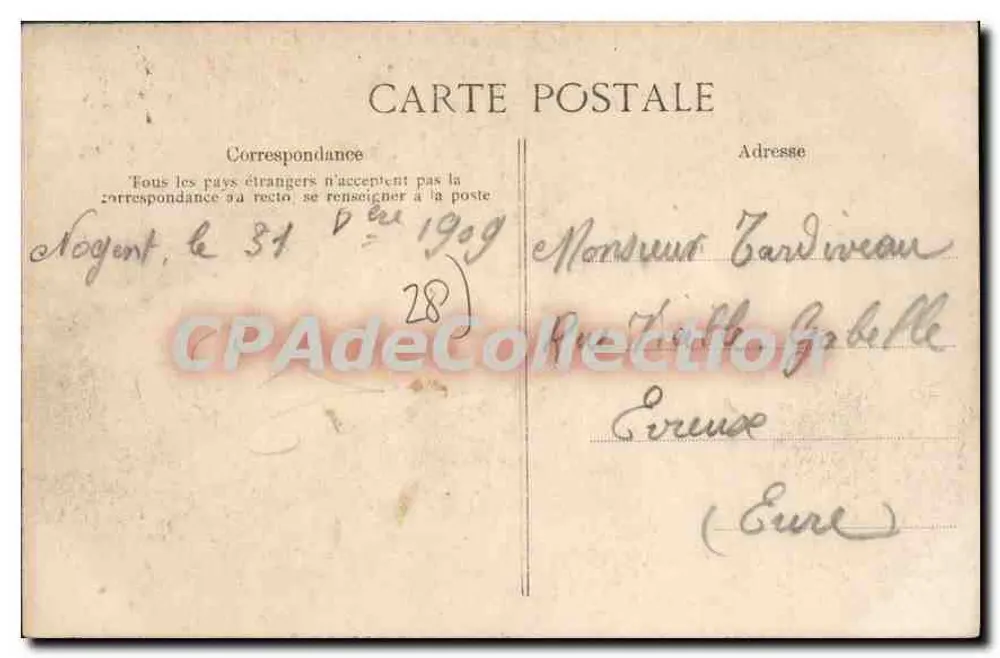 Nogent-le-Rotrou — Hotel-Dieu - Verso