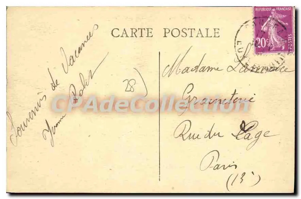 Dangeau — Boutonvilliers — Die Kapelle und das Schloss — Edition Leroy - Rückseite