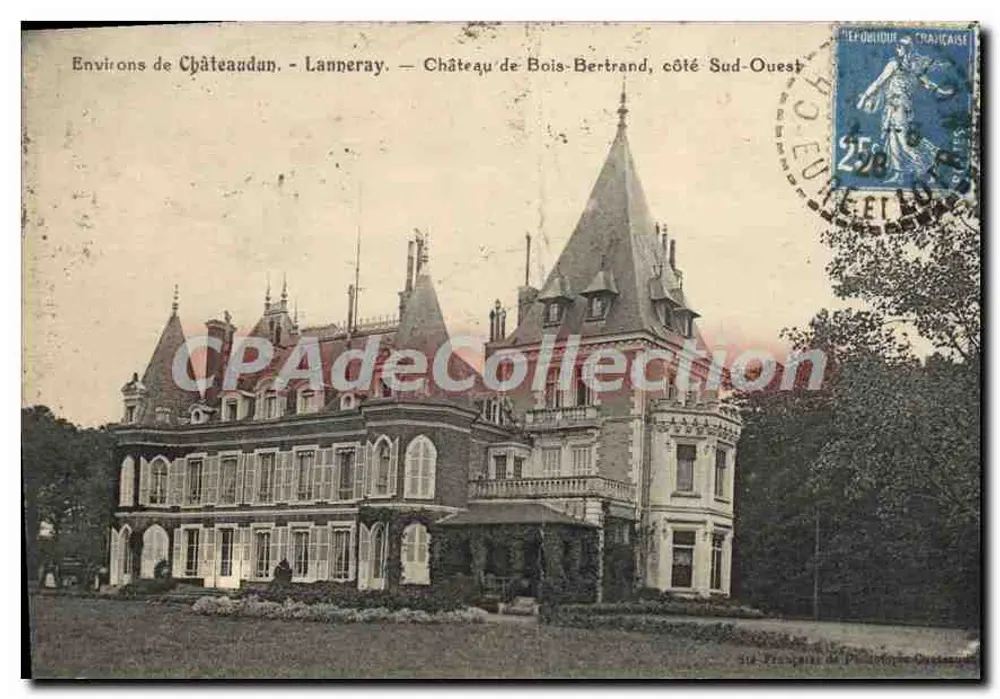 Kasteel van Bois-Bertrand — Lanneray — Omgeving van Châteaudun - Voorkant