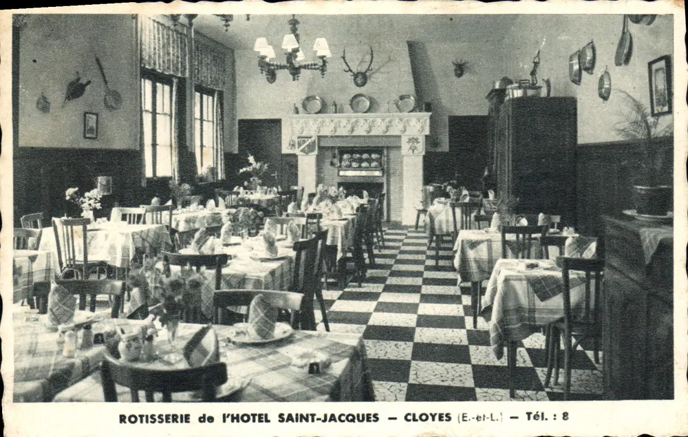 Rotisserie des Hotels Saint-Jacques — Cloyes (E-et-L.) — Tel. : 8 - Vorderseite