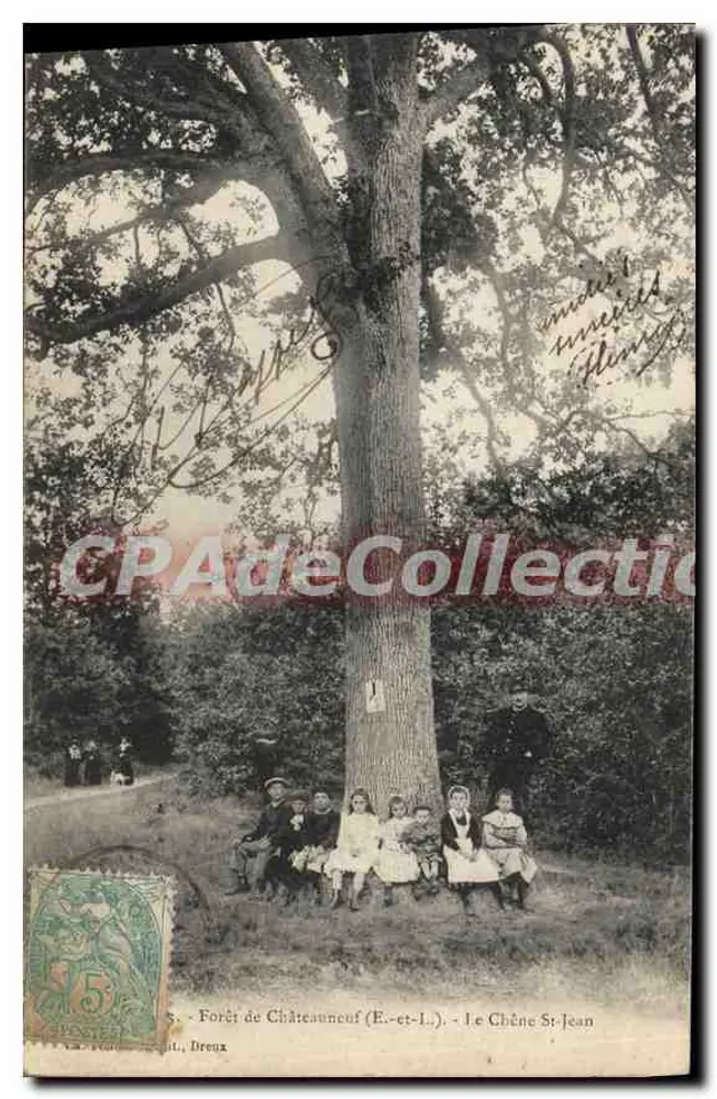 Floresta de Châteauneuf (E.-et-L.) - A Carvalha Santa Jean — editor Dreux - Frente