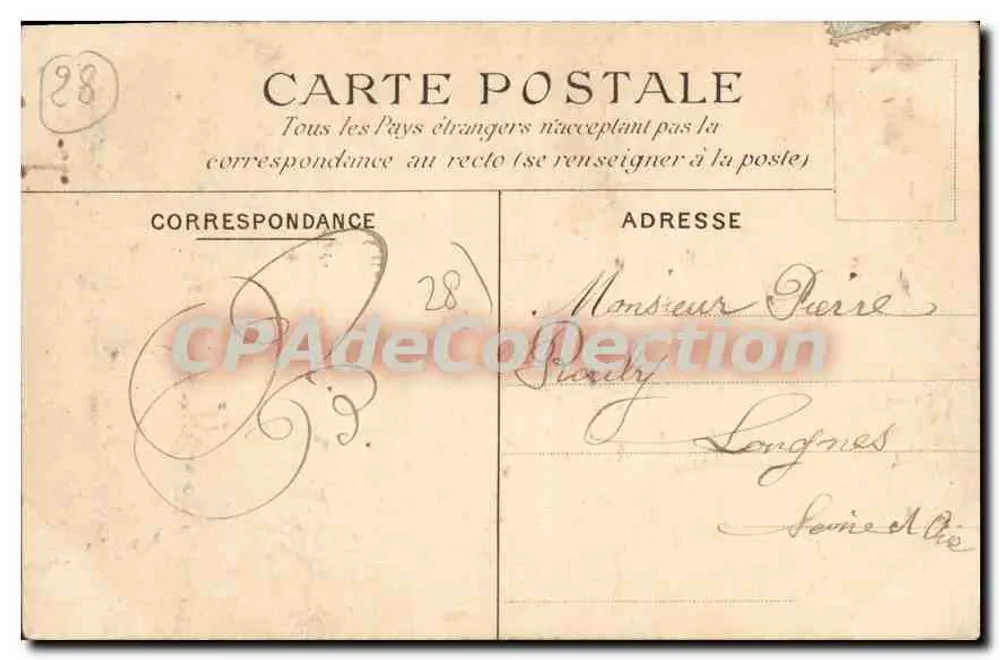 Cemitério do Mesnil-Simon — Túmulo de Malebranche, pai da Oratória 1688-1715 — edição Morin, Mesnil-Simon - Verso