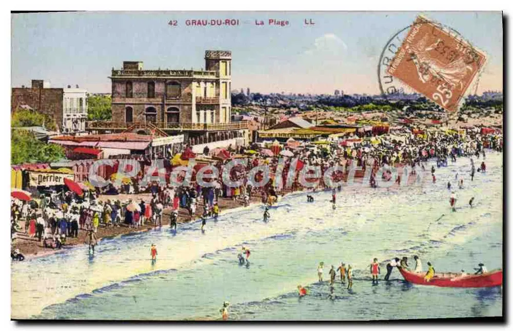 Grau-du-Roi — A Praia — Éditions Gerrier, n°42 - Frente