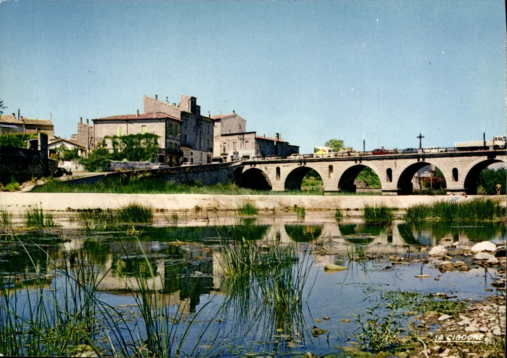 Sommières (Gard) — Die Schleuse und die Brücke über die Vir doule — Éditions Rond-Point de l'Intendance - Vorderseite
