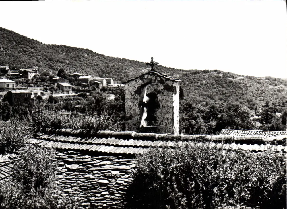 Das Mas des Jeunes - Ardaillers 30 Valleraugue — Die kleine Kapelle Saint-Roch und das Mas Gibert — Antike Ansichtskarte aus der Sammlung - Vorderseite