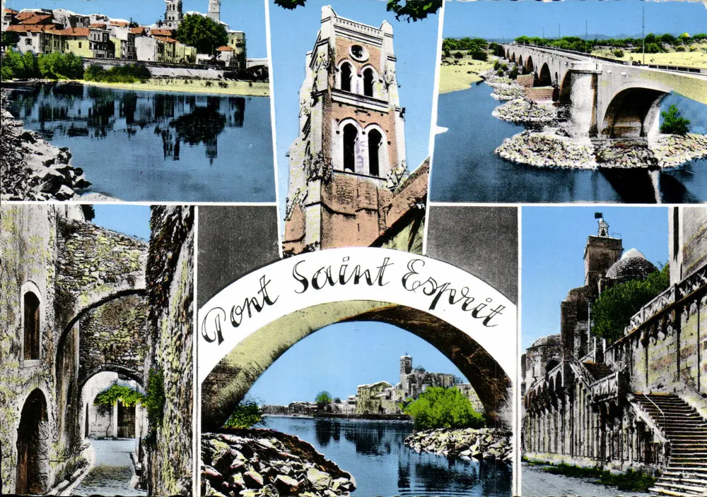 Ponte Saint-Ésprit — vista geral — Edições Eurolux, n°1.209 - Frente