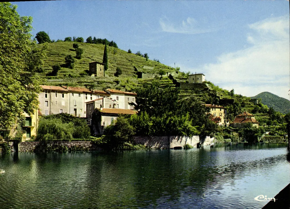 Valleraugue (30, Gard) — Aussicht auf den Hügel des Himmels und den See — CIM - Vorderseite