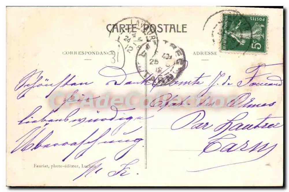 Luchon (Haute-Garonne) — Kolej linowa Superbagnères (wys. 1800 m.) widok z przystanku - Rewers