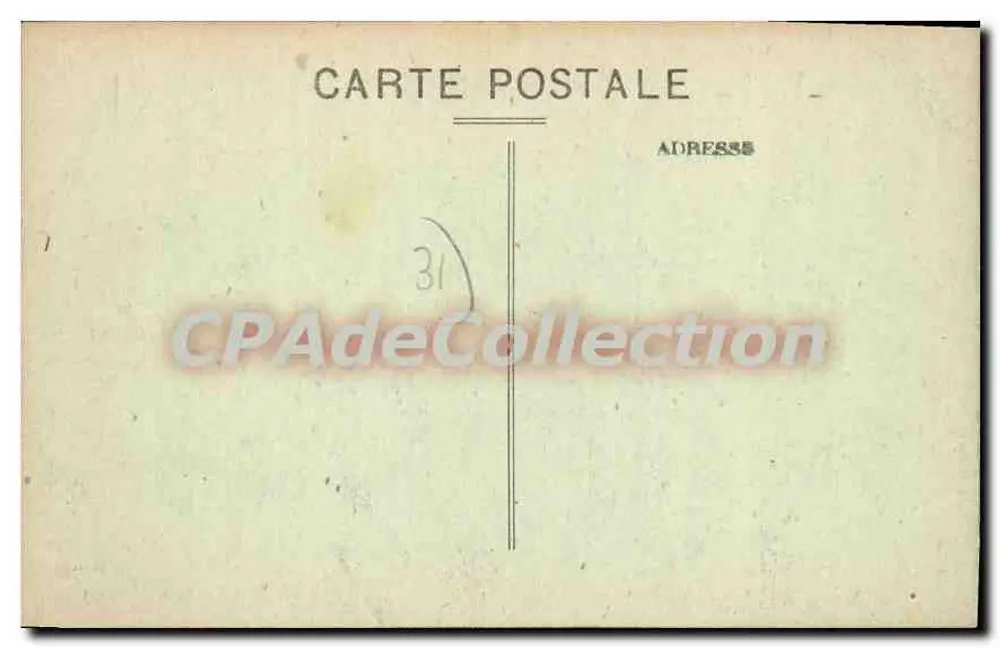 Toulouse - A Rue Alsace — trem n°123 — Edit. Baynard - Verso