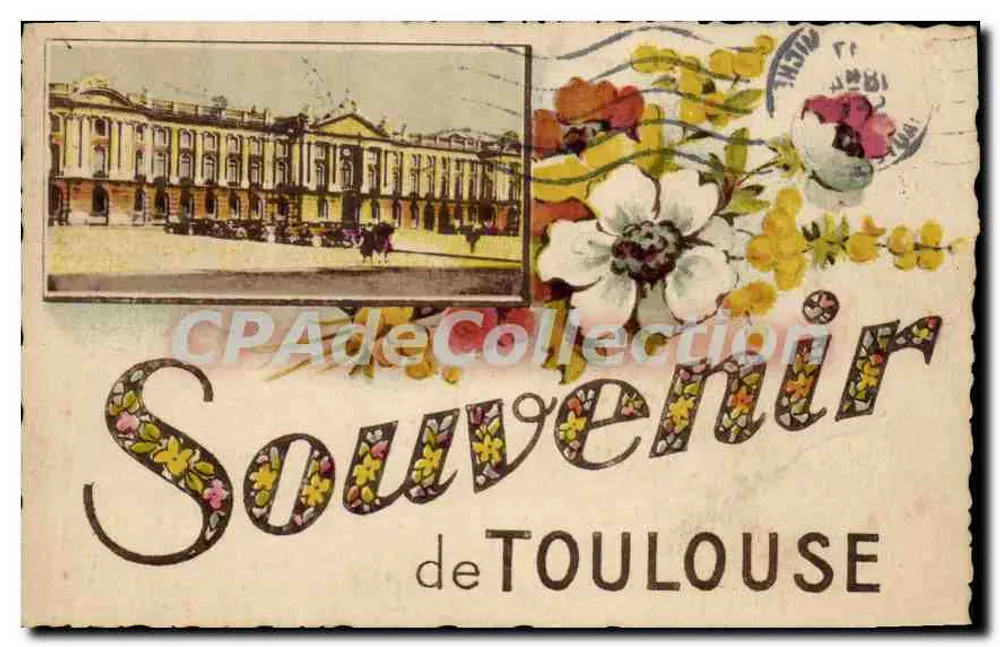 Pałac Rządu — Pamiątka z TOULOUSE — wydawca nieznany - Awers