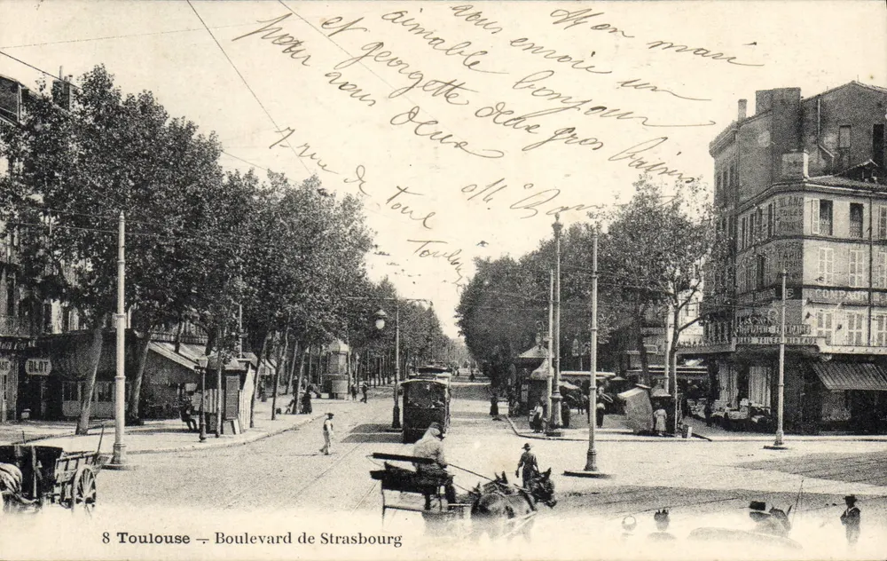 Toulouse — Boulevard de Strasbourg — Verlag DLOT, n°8 - Vorderseite