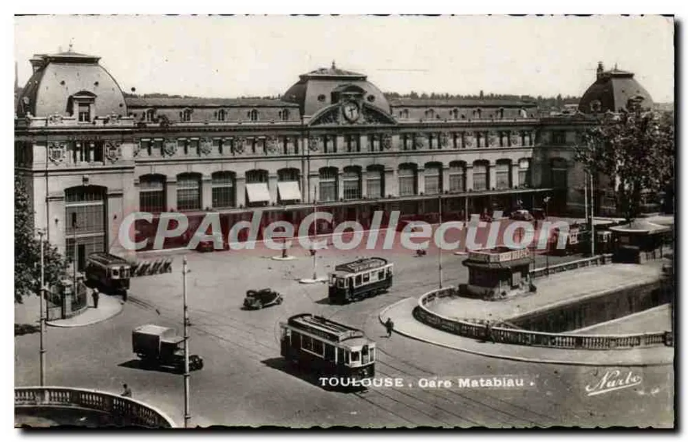 Toulouse - Station Matabiau — uitzicht op de station met trams — uitgave Parlo, n°31 - Voorkant