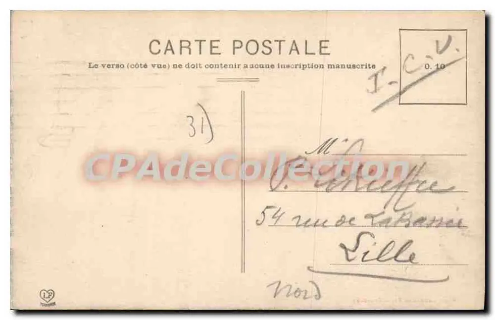 Toulouse - Le Marché sur la Place du Capitole — éditeur Carte Républicaine, n°2 - Verso