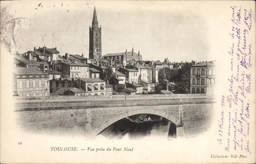 Toulouse — Vue prise du Pont Neuf — ND Phot, n°16 - Recto