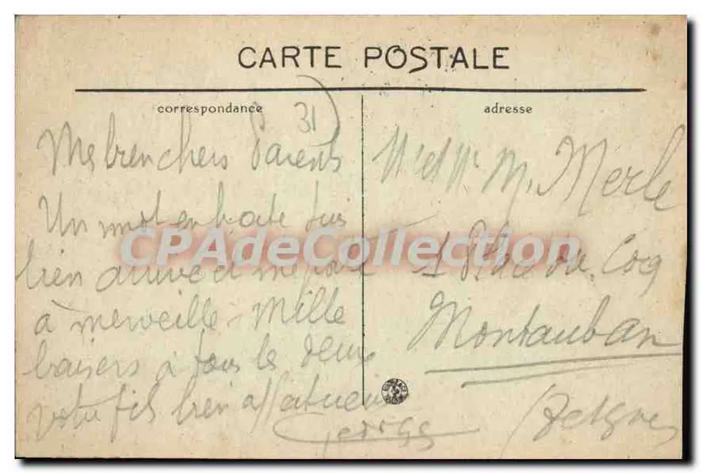 Toulouse — Monumento Conmemorativo de los Combatientes de 1870-71 — T. M. - Reverso