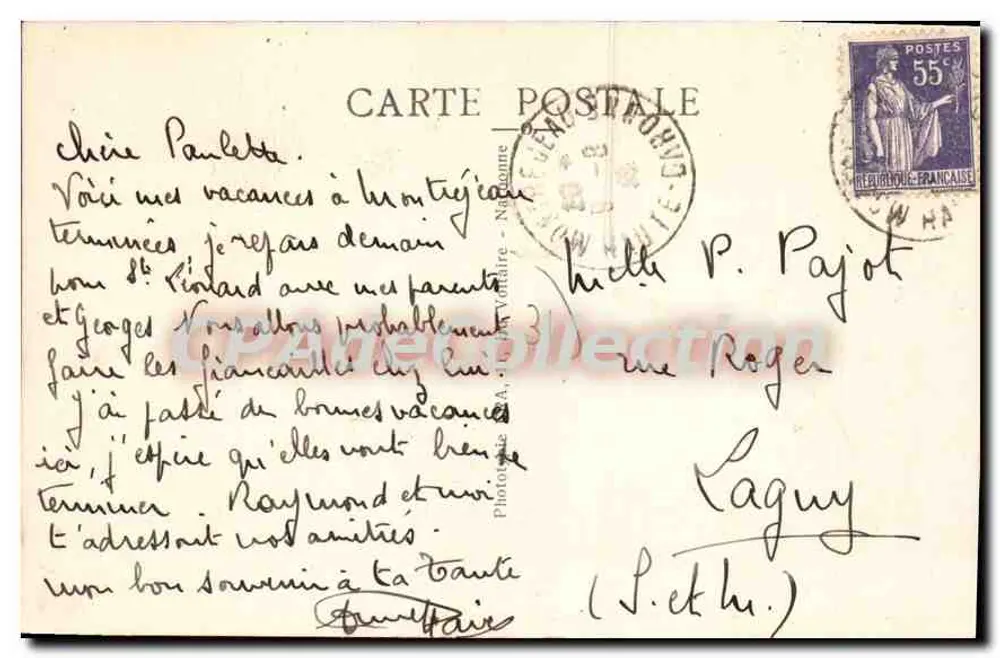 Montréjeau — Linker Ufer der Garonne — Edition Vidal - Rückseite