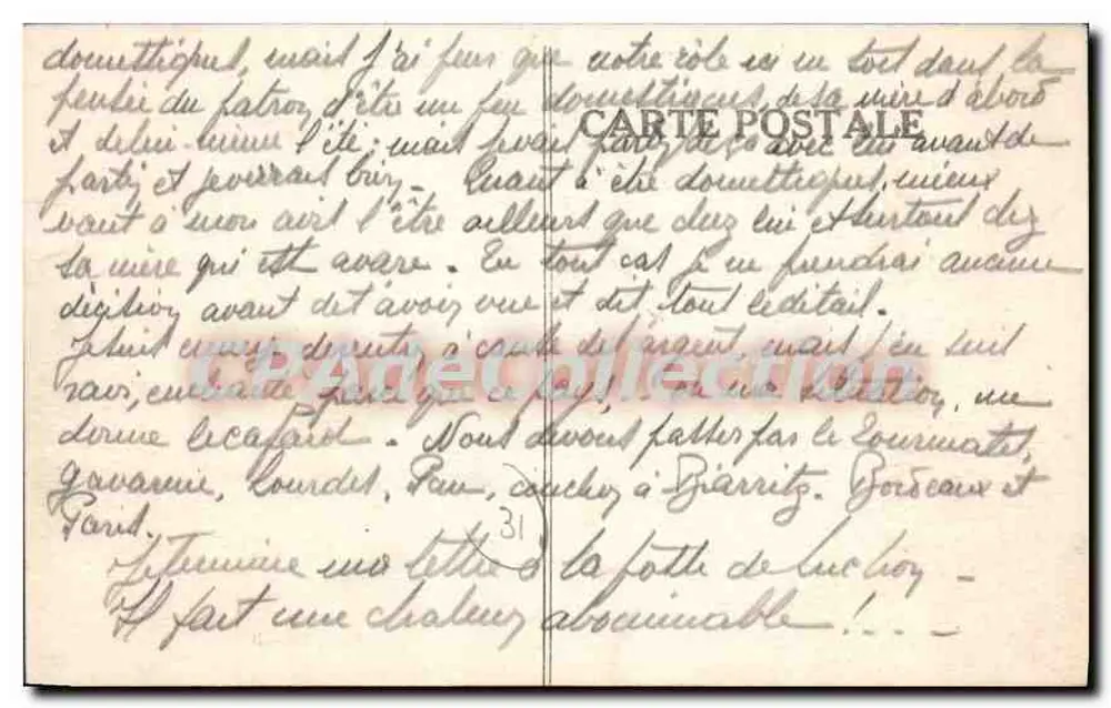 Saint-Pé-d'Ardet — Blick auf den See und den Pas du Bouchet — Verlag Dumail - Rückseite