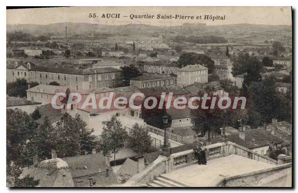 Auch — Bairro São Pedro e Hospital — P. Arreighan, Auch, n°55 - Frente
