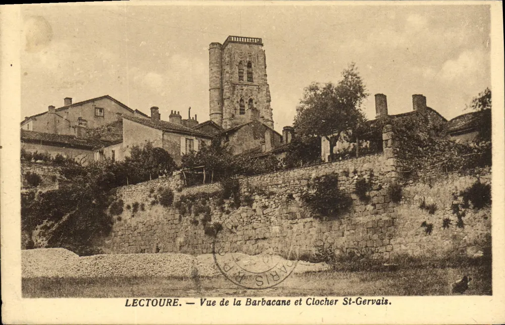 Lectoure — Ansicht der Barbacane und Turm von St-Gervais — unbekannter Verlag - Vorderseite