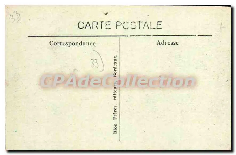 Arcachon (Côte d'Argent) — De Rue du Casino — uitgever Bloc Frères, n° 294 - Achterkant