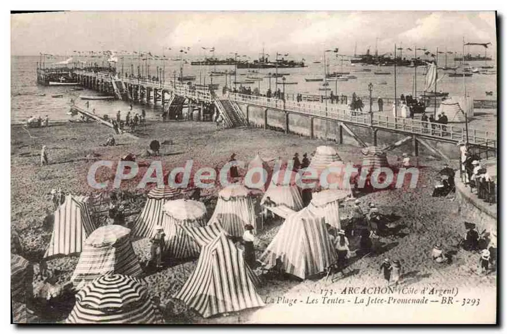 Arcachon (Côte d'Argent) — Die Strände - Les Teules - Die Promenade — BR - 3293 - Vorderseite