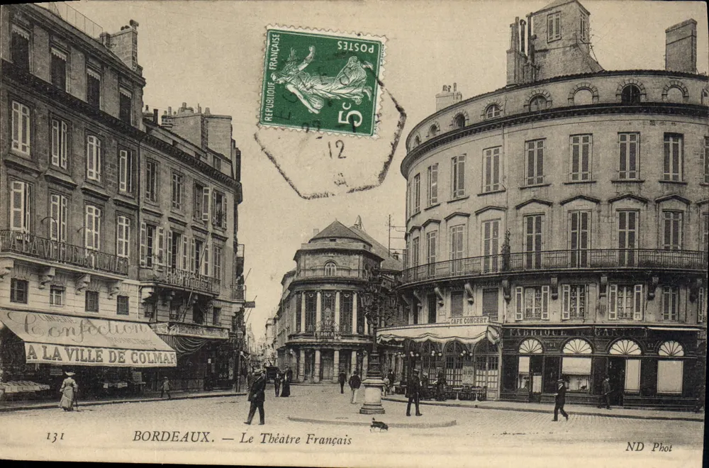 Bordeaux — El Teatro Francés — ND Phot - Anverso
