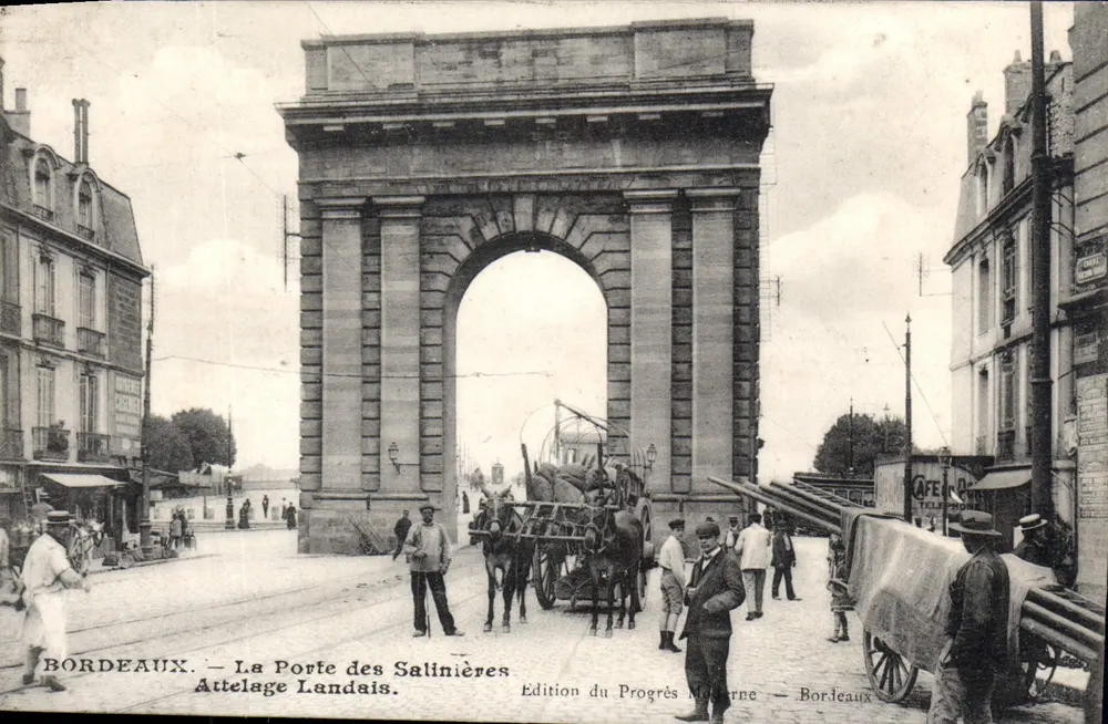 Bordeaux — Die Pforte der Salinières, Landais-Anhänger — Edition du Progrès Moderne — Bordeaux - Vorderseite