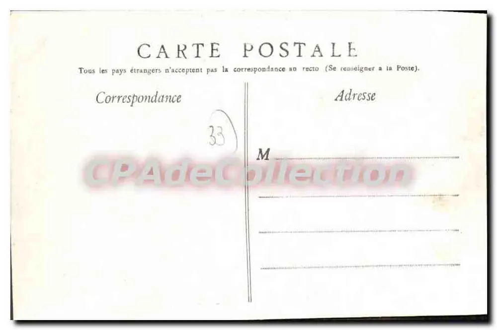 Bordeaux — Die Pforte der Salinières, Landais-Anhänger — Edition du Progrès Moderne — Bordeaux - Rückseite