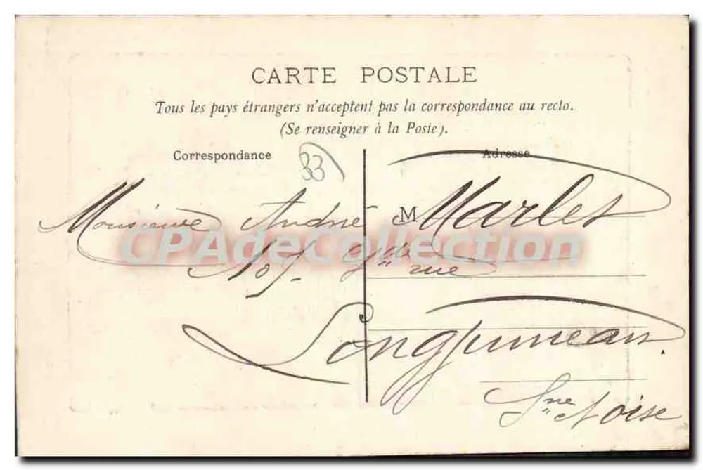 Bordeaux. Visão da Baía — Edição A. T. B. - Verso