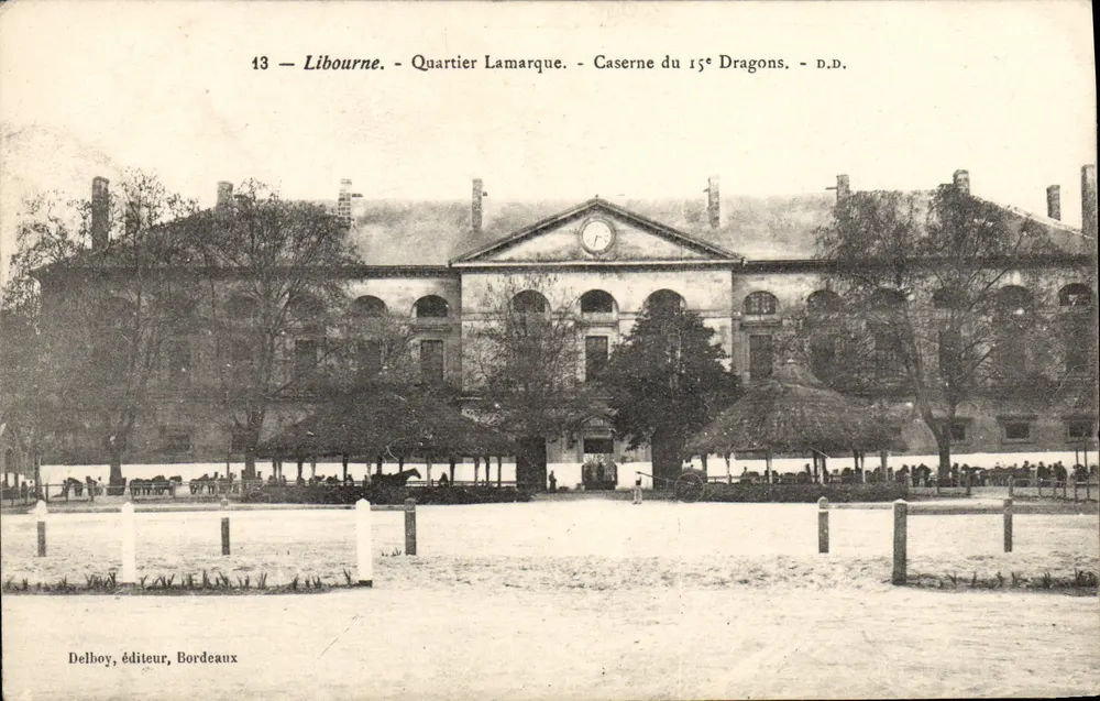 Libourne - Viertel Lamarque - Kasernen des 15. Dragonerregiments - D.D. - Vorderseite