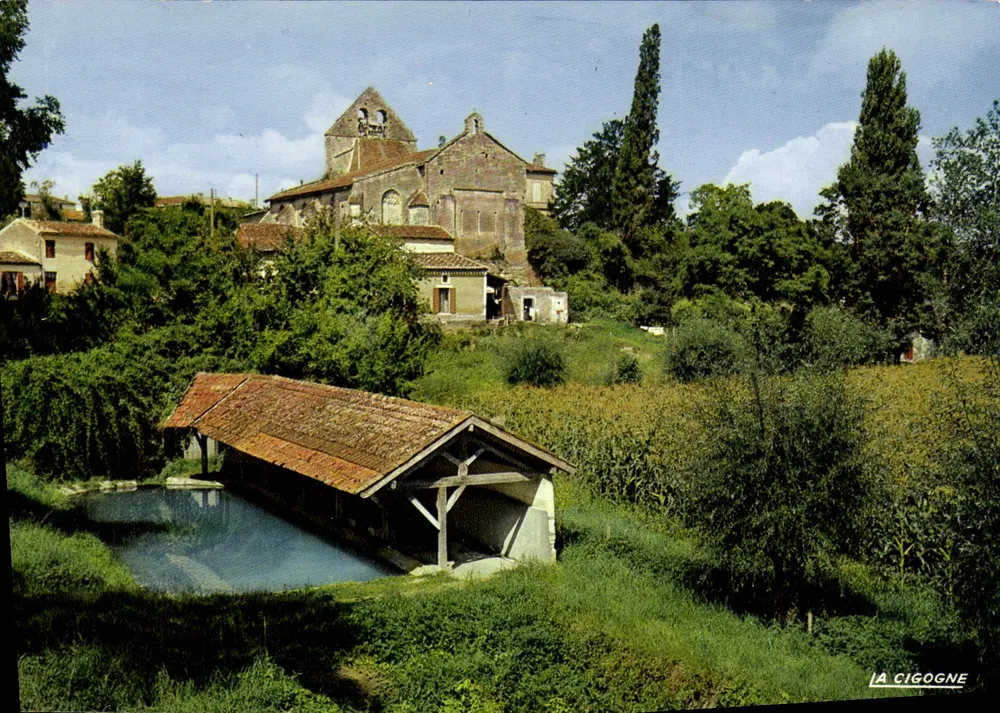 Rauzan (Gironde) — Kirche Saint-Pierre und das Waschhaus — Éditions La Cigogne - Vorderseite