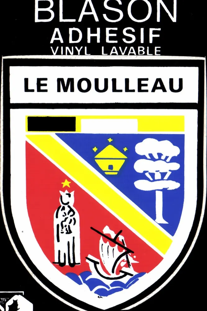 Escudo adhesivo de vinilo lavable — Le Moulleau — Editor CPAdéCollection - Anverso