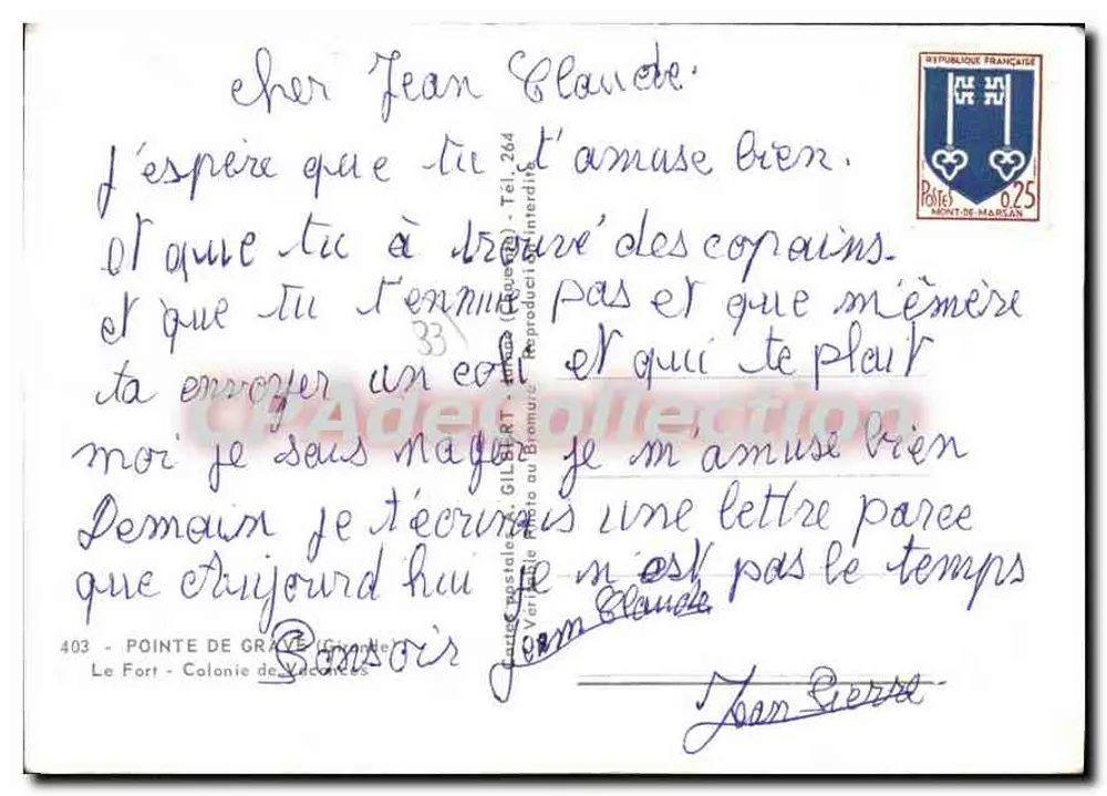 Fort van de Punta van Grave — uitzicht op het zomerkamp — Gilbert - Achterkant