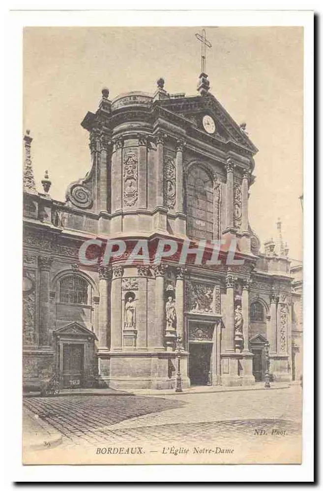 Bordeaux — A Igreja Nossa Senhora — ND. Fot. n°36 - Frente