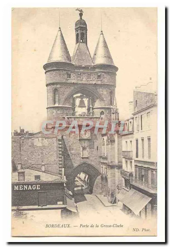 Bordeaux — Porta della Grosse-Cloche — Menage - Recto